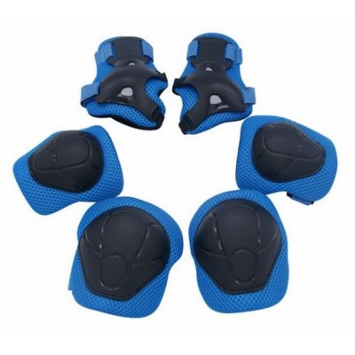 Protective Gear 6 In 1 Set Knee Pads Elbow Pads Wrist Guard And Adjustable Strap For kids Cycling