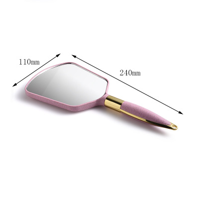 Custom logo factory direct acrylic square round beauty makeup mirror portable handheld makeup mirror