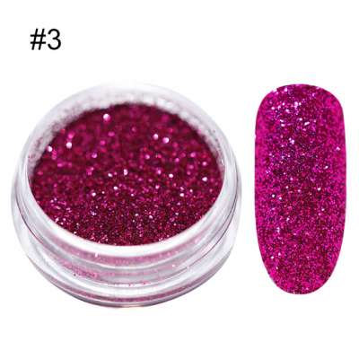 Acrylic Sugar Nail Powder Glitter Nail Dust Powder Laser Gradient Nail Pigment Glitter  Art Decoration