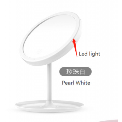 Led light plug  smart  makeup mirror home furniture  desktop decorative  mirror desktop folding girl women  portable mirror