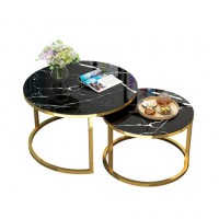 Fold glass top dining table Round Smart Coffee tea Side Table Fancy Hot Sell  Black Gold White Simple modern coffee shop tables